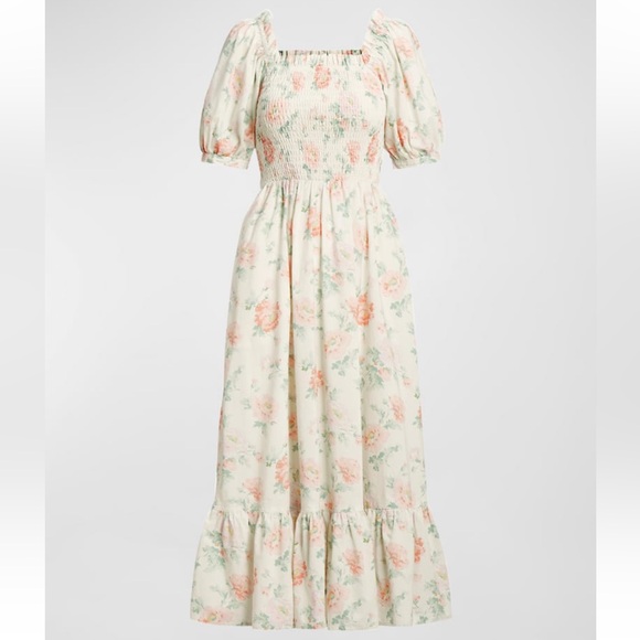 Polo Ralph Lauren Dresses & Skirts - Polo Ralph Lauren Floral Smocked Cotton Dress XS NWT $398